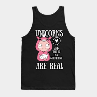 My girlfriend unicorn Tank Top